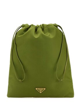 PRADA 女士手拿包 1NK0012HG6F077G CO 绿色 Containers