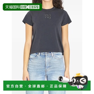 WANG Shrunken Women Logo Tee Hotfix 美国直邮ALEXANDER