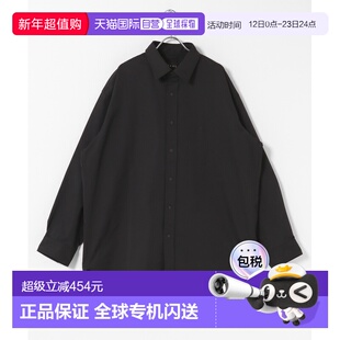 1h可退 日本直邮EKAL男装宽松型SOLOTEX格纹长袖衬衫 半松紧设计