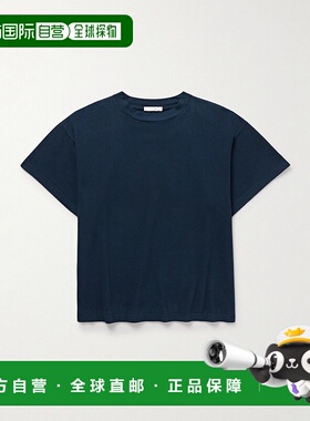 1h可退 香港直邮The Row 男士 Sato 棉针织T恤 904K526 blue蓝色