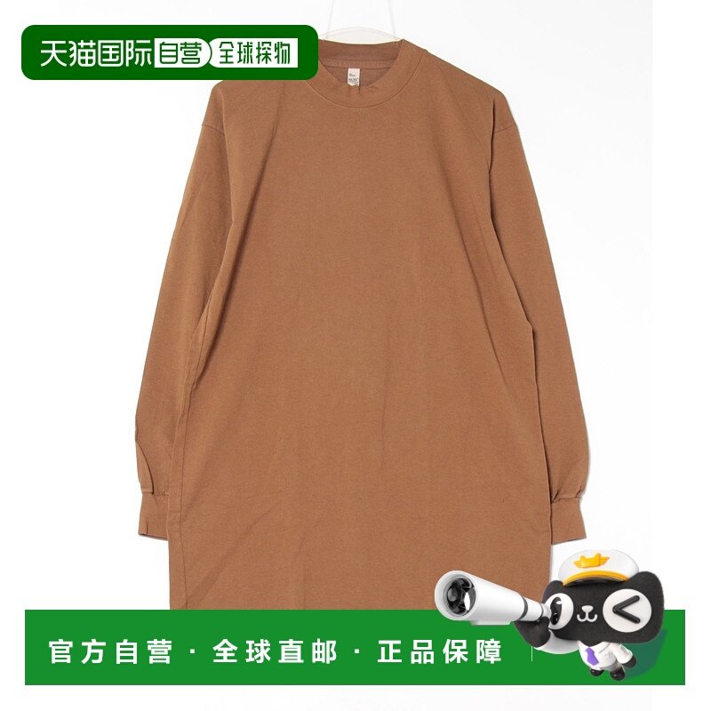1h可退 日本直邮LOS ANGELES APPAREL 女士长袖高领T恤连衣裙 224