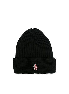 MONCLER 男士帽子 J10973B00015M1131999 CO 黑色 罗纹针织帽子
