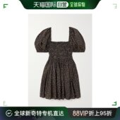 MATTEAU 女士波点有机棉丝混纺巴里纱迷你连衣裙 香港直邮潮奢