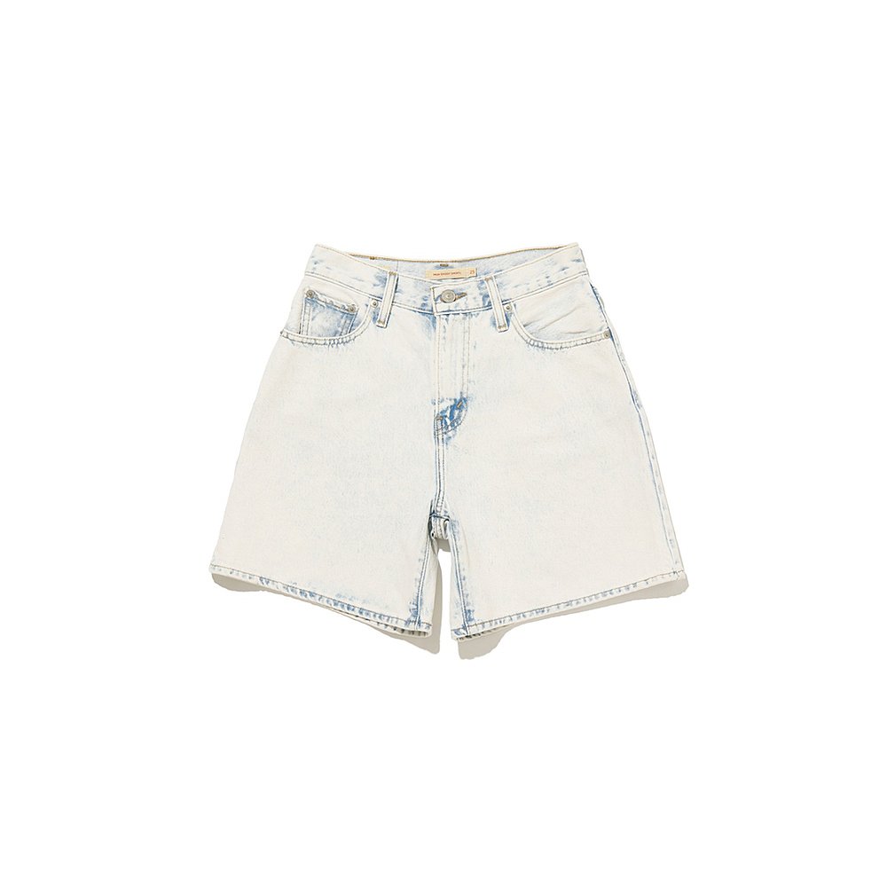 Levi's 女士高腰宽松牛仔短裤 A93110001
