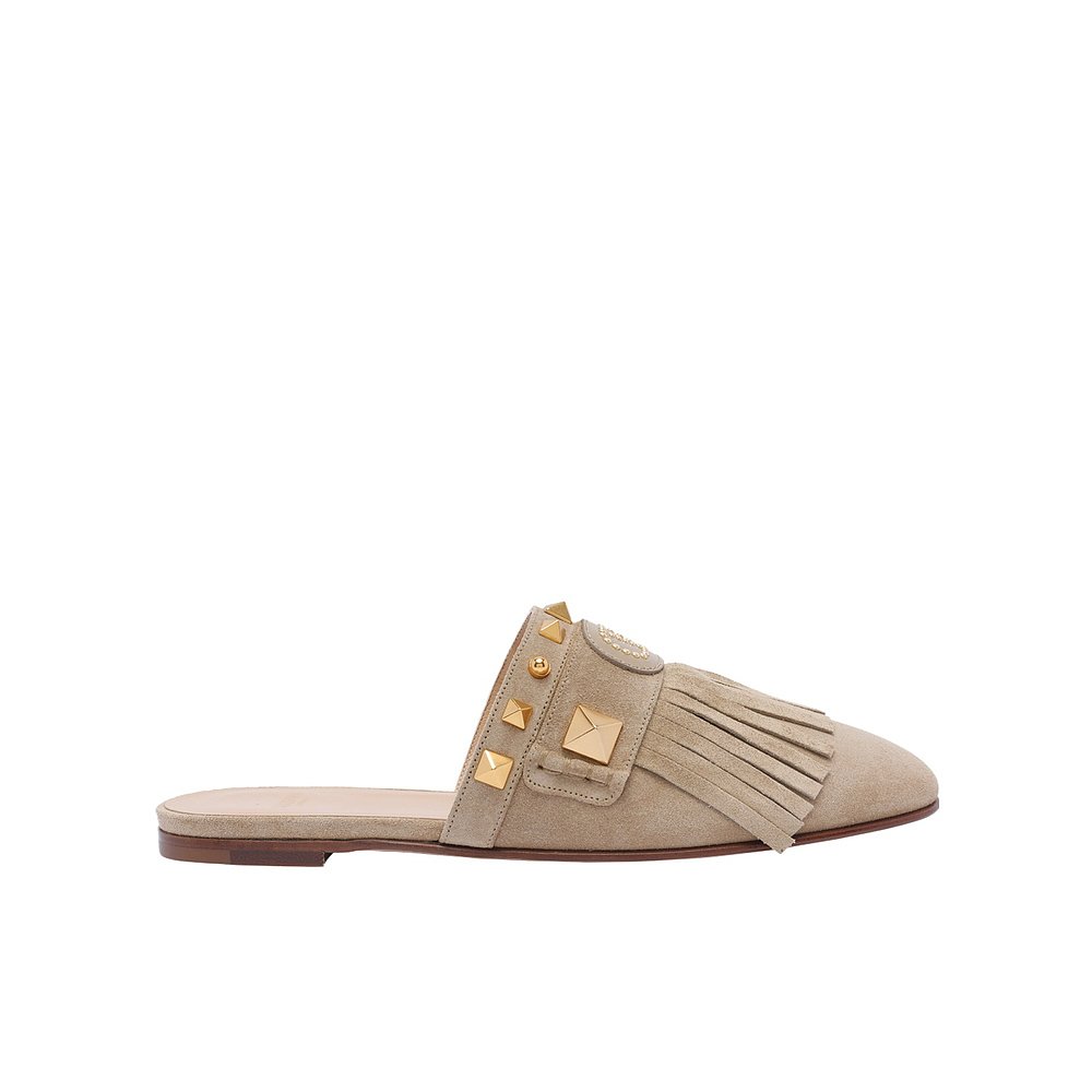 VALENTINO 女士凉鞋 WS0LP4ZFWFU0 SS2025 花色 流苏穆勒鞋