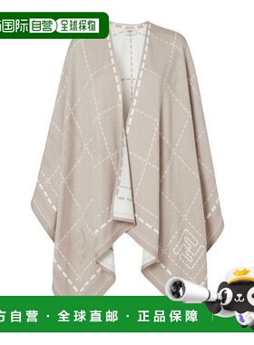 1h可退 香港直邮Fendi Selleria 大方格图案披肩 FXX033B01N