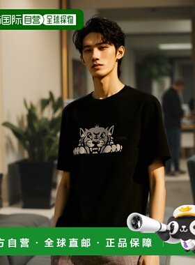 香港直邮KENZO 男士T恤 FF55TS5264SI99J CO 黑色 Happy Tiger t-