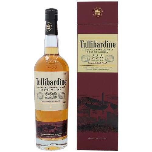 欧洲直邮Tullibardine图里巴丁威士忌43%700ml礼盒装劲足细腻