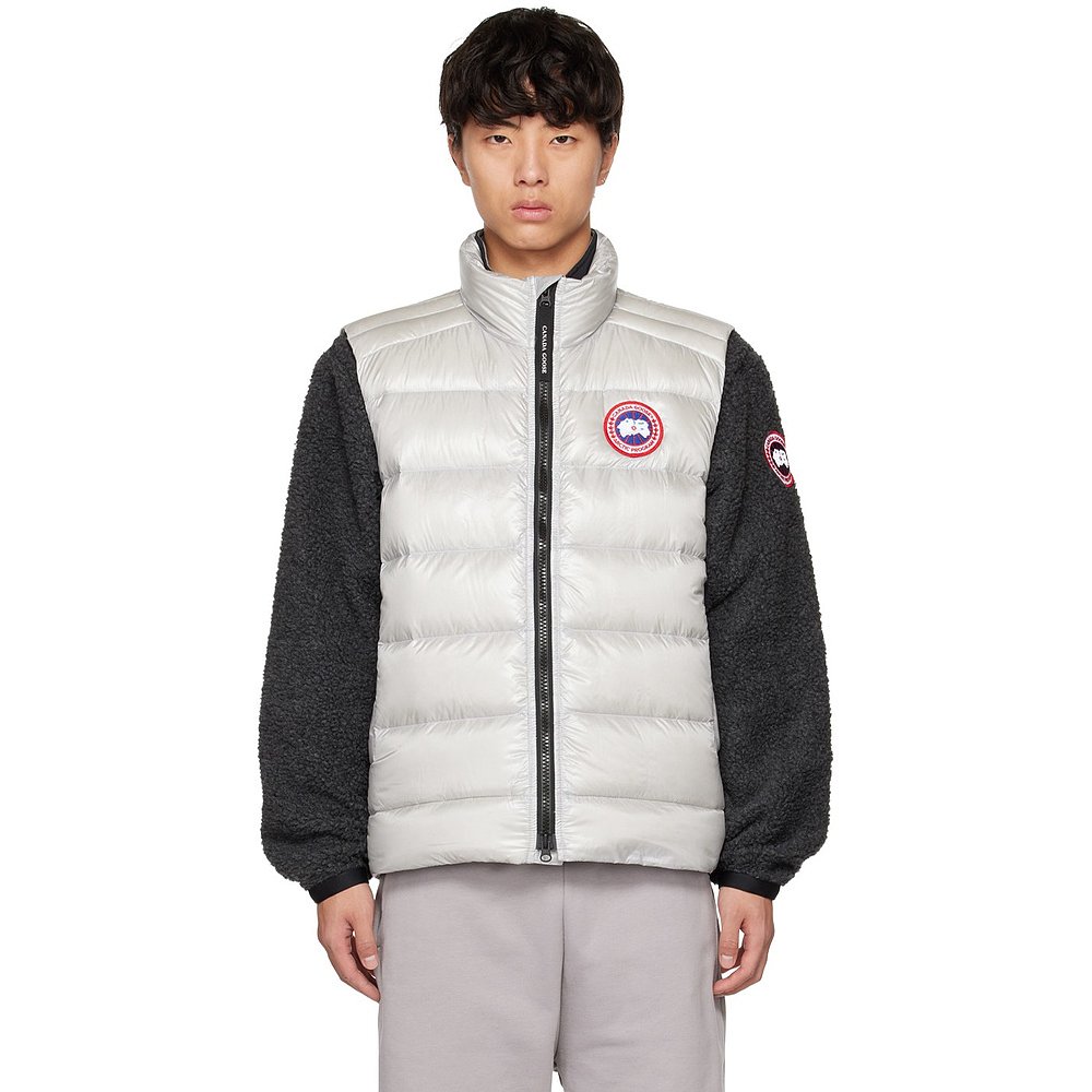 潮奢 Canada Goose 加拿大鹅 男士 灰色 Crofton 羽绒马甲 2229M