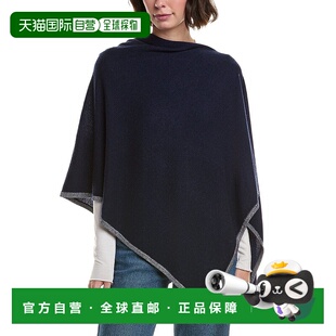 自营sofiacashmere Lurex Tipped Wool & Cashmere-Blend Poncho