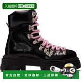 香港直邮潮奢 Mountain GANNI 女士 1h可退 Cleated 甘尼 黑色 踝