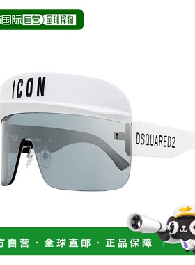 自营 Dsquared2中性款标志遮阳太阳镜标志0001/S VK6T4白色99mm-V