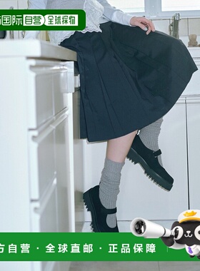 1h可退 日本直邮Le decore 女装 girly玛丽珍 平底鞋 蝴蝶扣设计