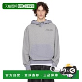 香港直邮AMIRI Oversized 男士 1h可退 灰色 Stencil 连帽衫 AMJY