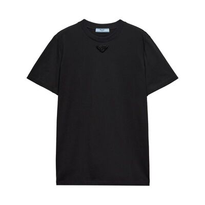 PRADA 女士T恤 35838RS16216DVF0002 SS2025 黑色