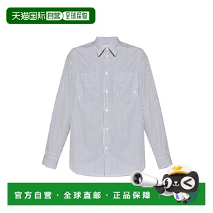 女士衬衫 RICH SI006S405SW0WHITENAVYTHINSTRIP 欧洲直邮SPORTY