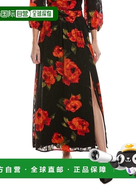 自营Laundry by Shelli Segal Jacquard Maxi Skirt - red 美国奥