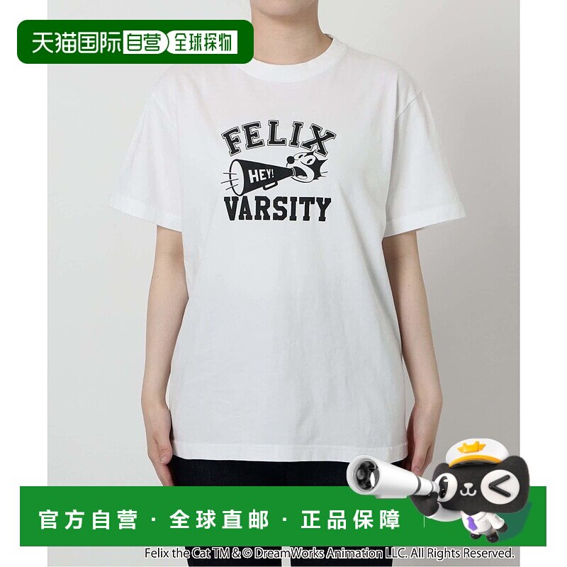 1h可退 日本直邮BALMYDAYS 女装 SLOBE别注 Felix印花短袖T恤 BAL