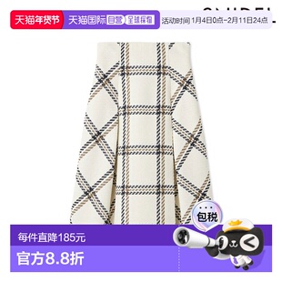 日本直邮SNIDEL 2025 秋冬可持续羊毛格纹中长裙（SWFS254144SWFS