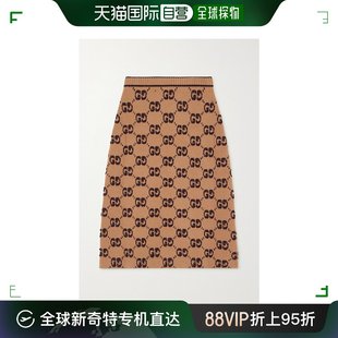 香港直邮潮奢 Gucci 99新未使用 女士中长裙