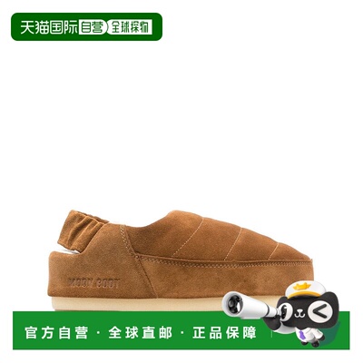 香港直邮MOON BOOT 女士芭蕾乐福鞋 14601500001 AW2024 棕色 Cam