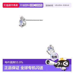 日本直邮VENDOME K10白金长石耳钉耳环AJBA2419__FL AOYAMA