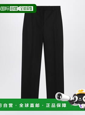 1h可退 香港直邮潮奢 Jacquemus 女士 黑色羊毛裤子 25HPAW00622A