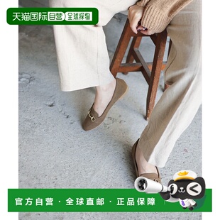 日本直邮Sest SESTO 方头乐福鞋带钻头(棕色丝绒)单鞋