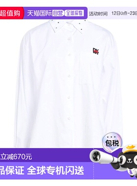 1h可退 香港直邮潮奢 Dkny 唐可娜儿 女士 衬衫 white白色 舒适时