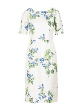 Prada 花卉图案连衣裙 P3L96R14NZ