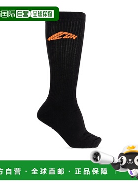 香港直邮DSQUARED2 男士袜子 DFV143290001 AW2025 黑色 图案袜子