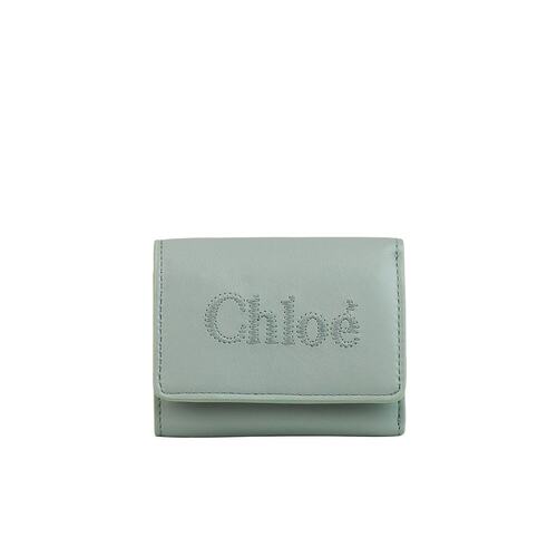 chloe女士钱包灰色迷你三折钱包时尚潮流