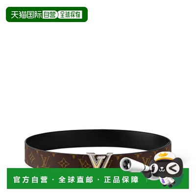 自营欧洲直邮LV路易威登 Dimension Gradient男士老花图案双面腰4