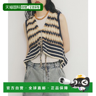 1h可退 日本直邮KBF 女士2WAY条纹背心 KBA522R110新款