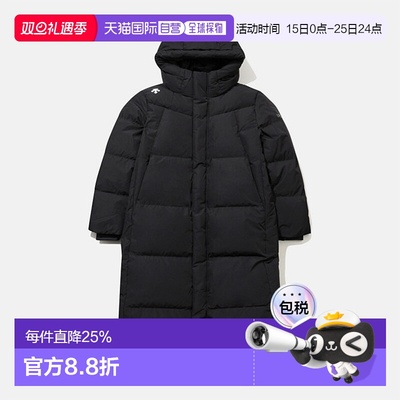 韩国直邮DESCENTE/迪桑特 Logo中长款连帽防水羽绒服SP323XDJ92