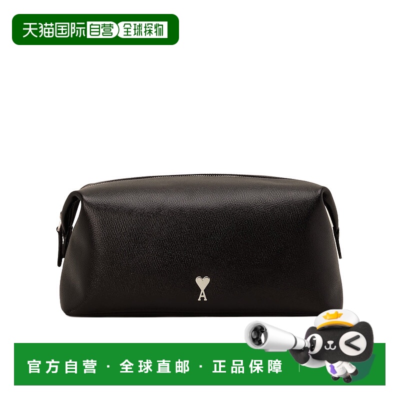 香港直邮Ami Paris 徽标洗漱包 USL502AL0036.新款手提包单肩包