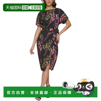 自营 Kensie 迷你连衣裙 - 黑色多色 美国奥莱直发