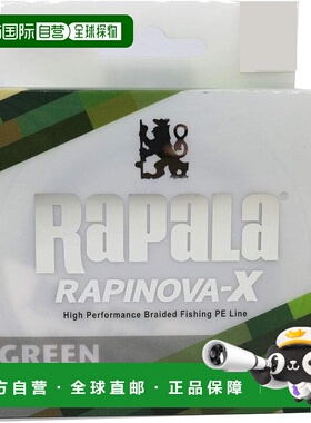 【日本直邮】Rapala Pe鱼线 100m 5号 62.0lb 4线麻花 绿色迷彩