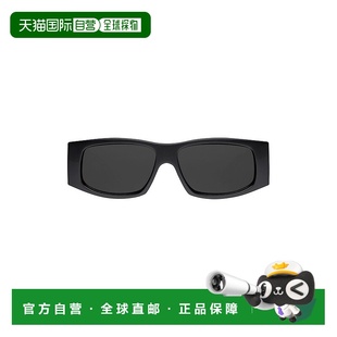 自营欧洲直邮Balenciaga巴黎世家 Frame女士黑色矩形太阳眼镜 LED