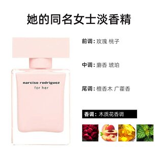 NarcisoRodriguez纳茜素她 同名女士淡香水30ml留香EDT欧洲直邮