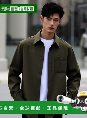 1h可退 香港直邮valentino 华伦天奴 男士 长袖翻领衬衫 4V3CIA9A