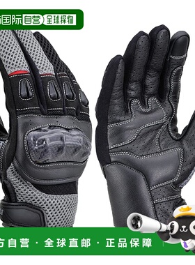 【日本直邮】Daytona摩托车手套 掌心真皮 触摸 春夏 DG-003 灰色