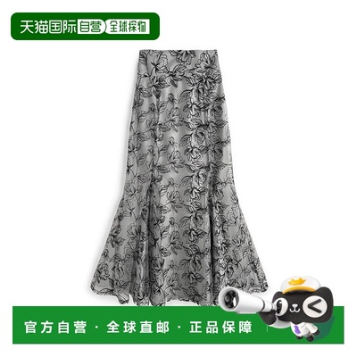 日本直邮日潮 GRL 花卉刺绣薄纱鱼尾裙 tw1195半身裙