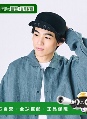 1h可退 日本直邮CA4LA 男士原创木型印花羊毛毡帽 ZKN02573帽子