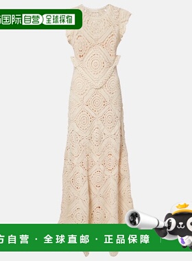 1h可退 香港直邮潮奢 ULLA JOHNSON 女士 Annalisa 钩花棉质长款