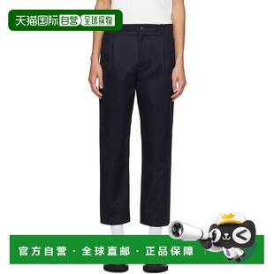 海军蓝褶裥长裤 男士 5V3RBL6548N 华伦天奴 香港直邮Valentino