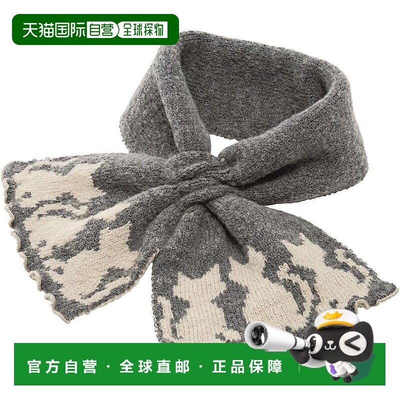 【日本直邮】Cogit  轻柔保暖套头毛线围巾 猫咪款