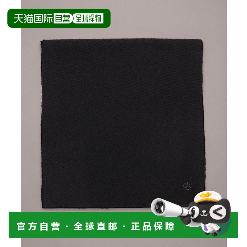 1h可退 日本直邮Calvin Klein 女士刺绣Logo羊毛围巾 4K8002G