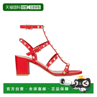 Women华伦天奴 铆钉高跟凉鞋 香港直邮VALENTINO 21FW