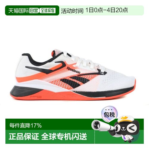香港直邮Reebok 女子 Nano X4 白/黑/橙训练鞋 100074187